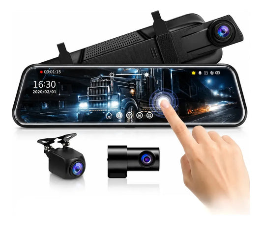 Espejo Retrovisor Tactil  con pantalla 7 Pulgadas Micro Sd 32